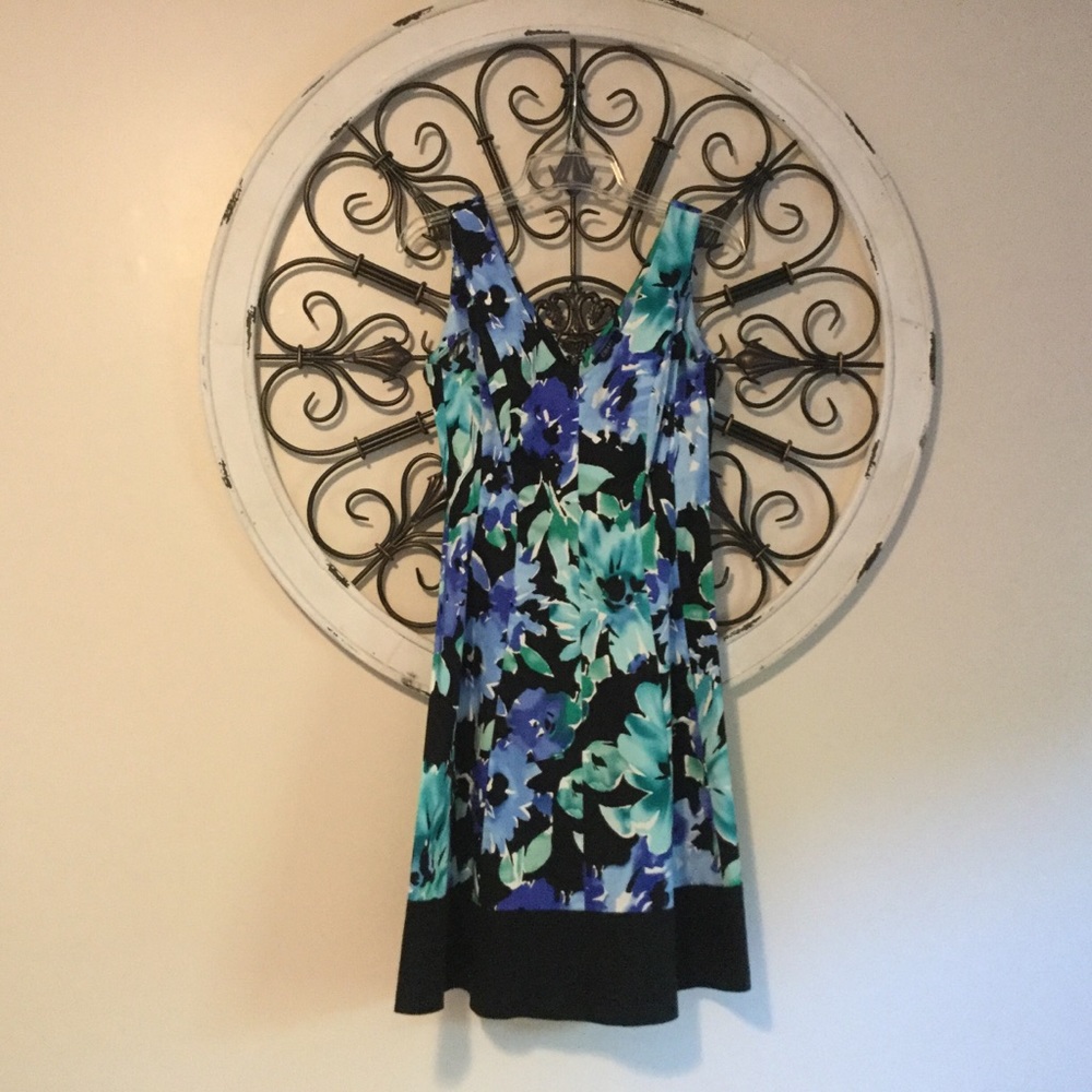 Chaps Watercolors Floral Dress